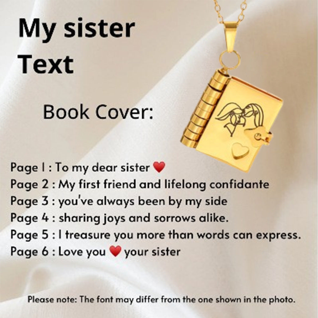 🔥🔥My Little Star Book Necklace for Daughter, Birthday Day Gift Graduation Jewelry of Love❥