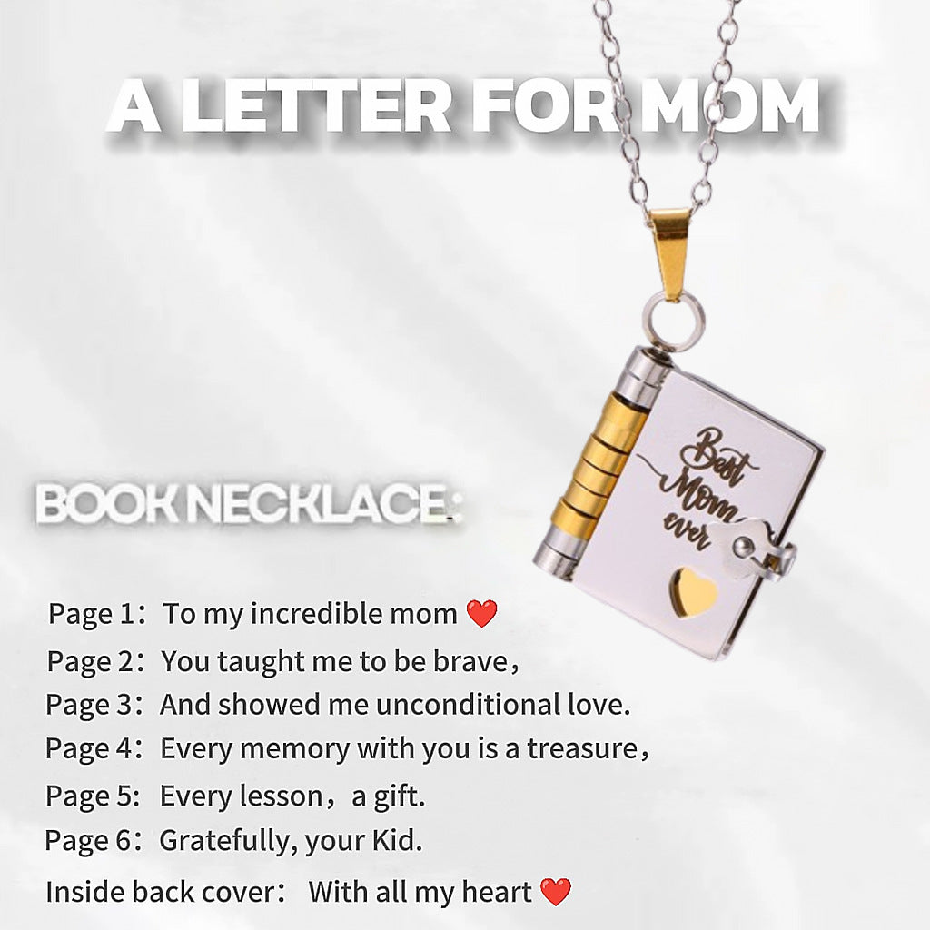 🔥🔥My Little Star Book Necklace for Daughter, Birthday Day Gift Graduation Jewelry of Love❥
