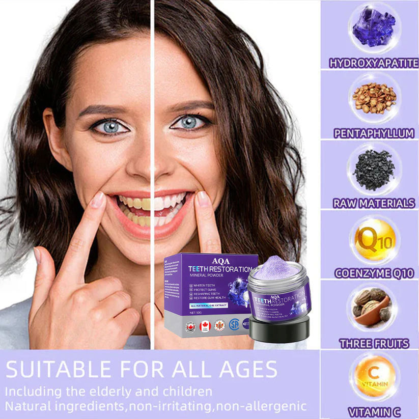 AQA TeethRestoration Mineral Powder🦷(CDA recommended) (🎁Flash Sale - Don’t Miss Out)