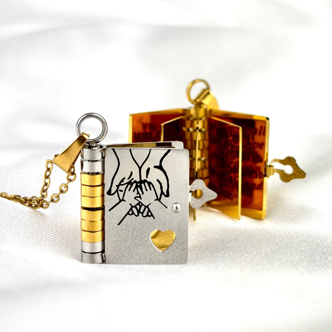 🔥🔥My Little Star Book Necklace for Daughter, Birthday Day Gift Graduation Jewelry of Love❥