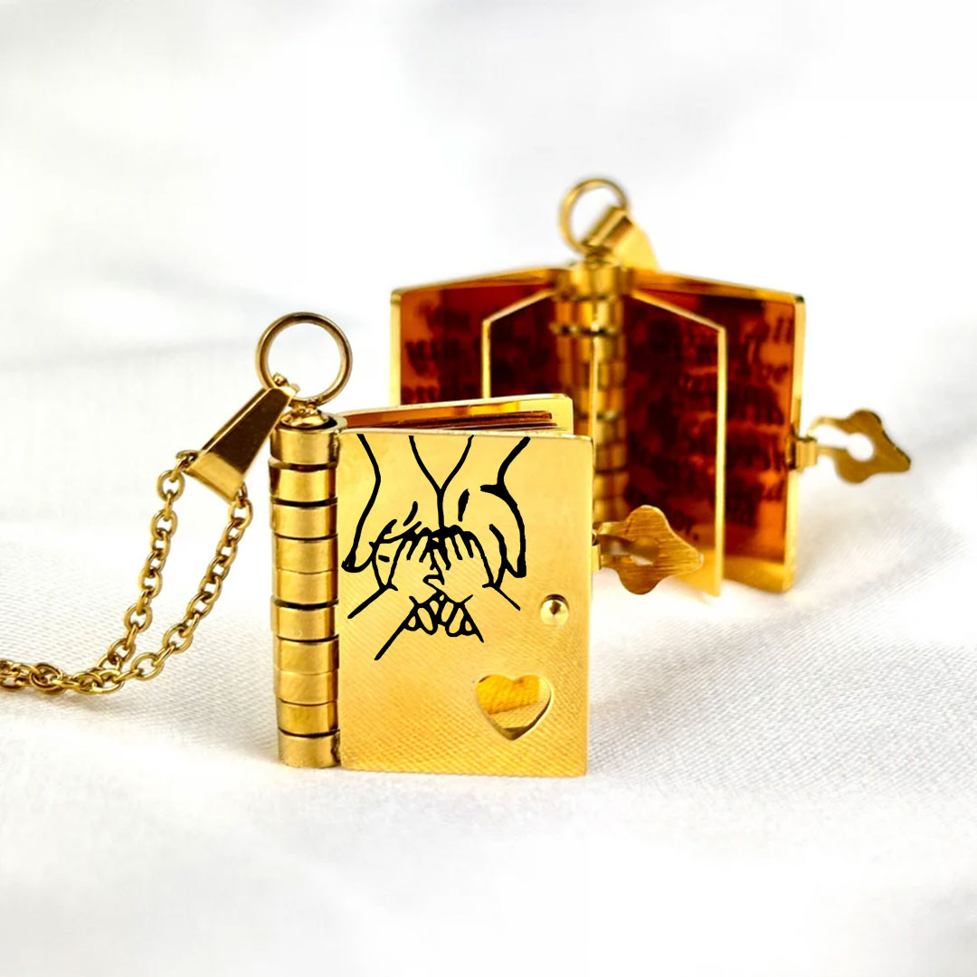 🔥🔥My Little Star Book Necklace for Daughter, Birthday Day Gift Graduation Jewelry of Love❥